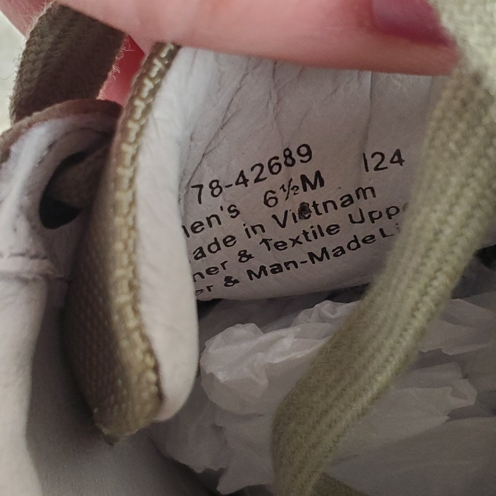 Johnston & Murphy Gracie Womens Shoes Sz 6.5 M Sage Suede Side Zip Sneakers - Picture 5 of 10